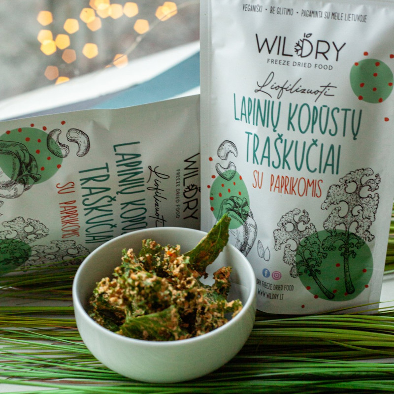 Liofilizuoti lapinių kopūstų traškučiai