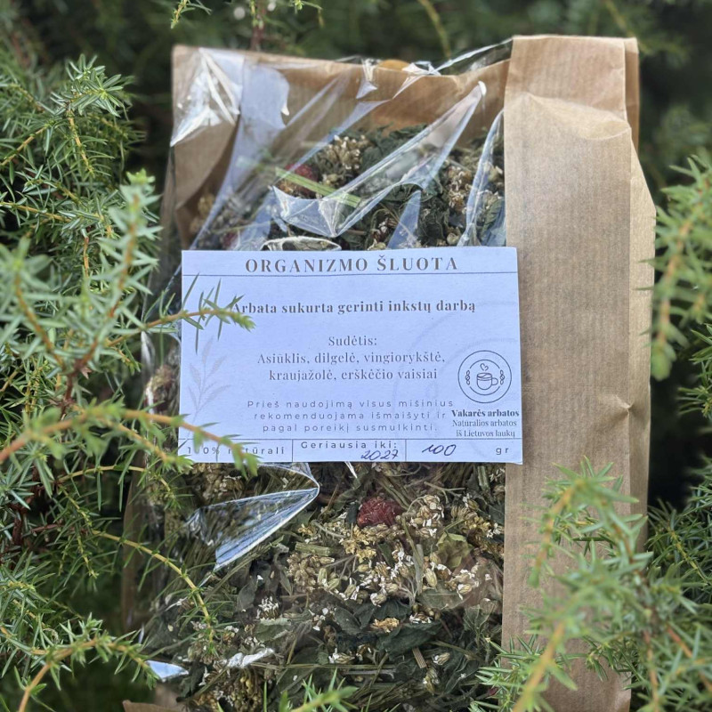 Arbata inkstams ir šlapimo takams „Organizmo šluota“