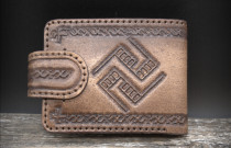 Piniginė "Žalčių Karalienė" (ruda)