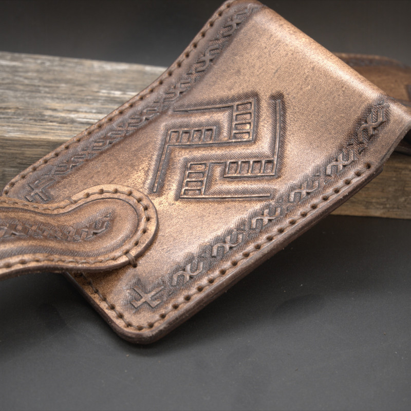 Piniginė "Žalčių Karalienė" (ruda)