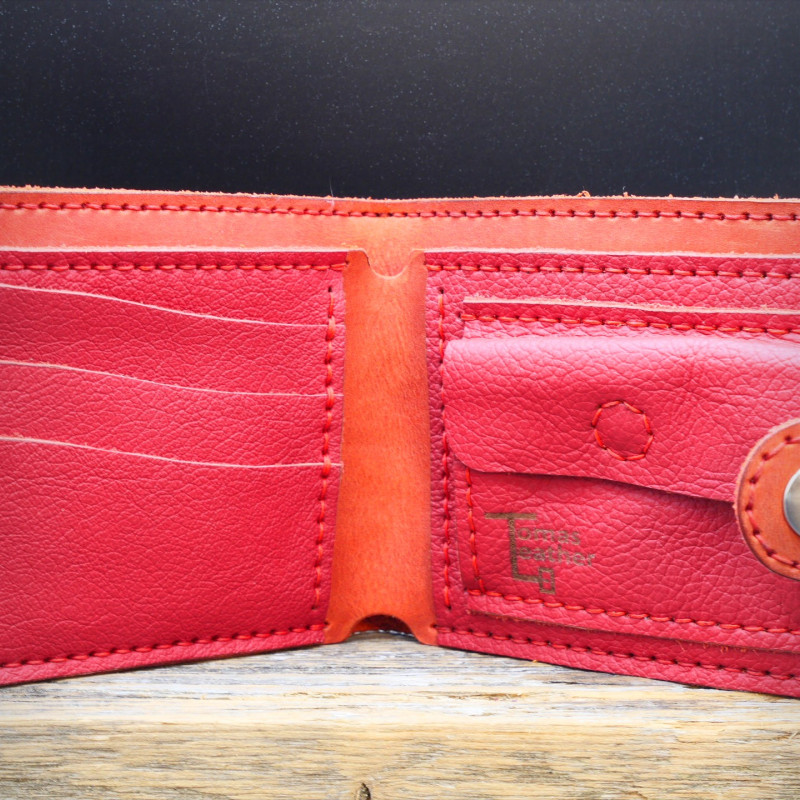 Piniginė "Crazy Horse" (raudona)