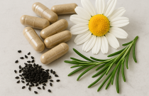  Vaistažolių mišinys  kapsulėse- Ramus skrandis „Gastro plius” 60 kapsulių