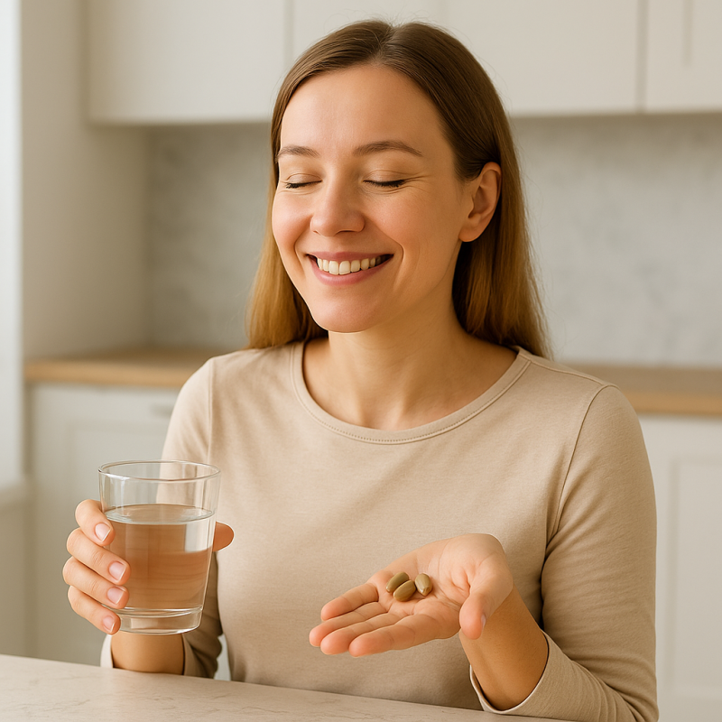  Žolelių mišinys cholesterolio kontrolei. Japoninis pelėvirkštis, dažinė ciberžolė, juodasis pipiras.  60 kapsulių. 