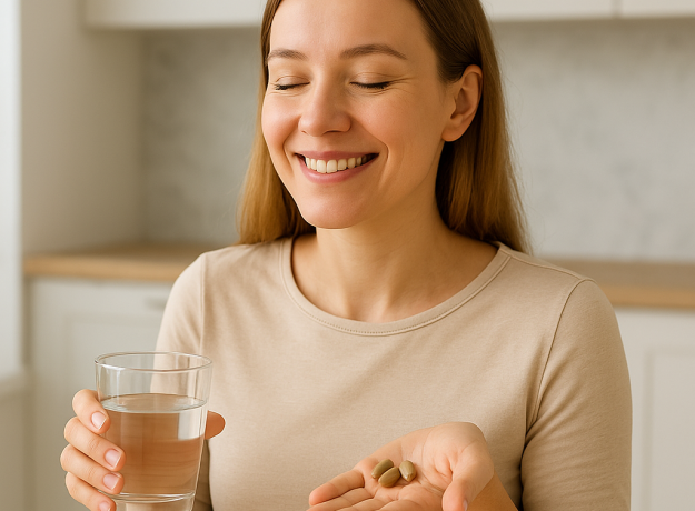  Žolelių mišinys cholesterolio kontrolei. Japoninis pelėvirkštis, dažinė ciberžolė, juodasis pipiras.  60 kapsulių. 