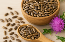 Kapsulės su margainiu, dažine ciberžole ir juoduoju pipiru 60 kapsulių 