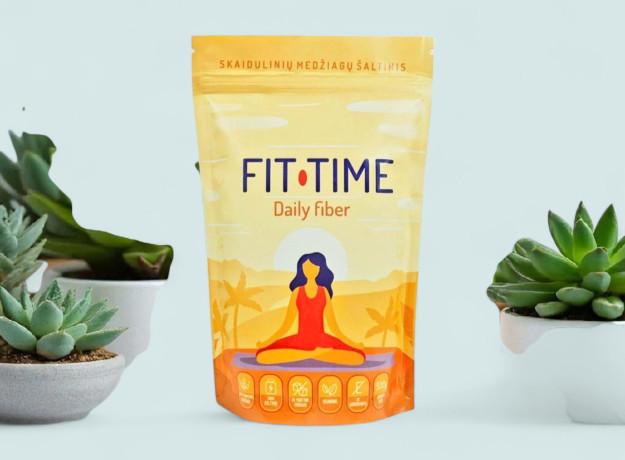 Skaidulinių medžiagų šaltinis su margainiu „FIT Time” 500 g