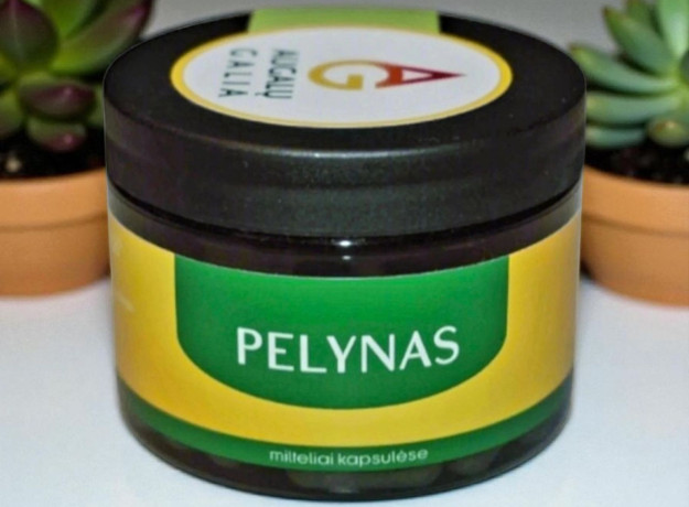 . Pelynas. Pelyno kapsulės.  42vnt . 19g Lietuviškas produktas produktas iš gamtos 