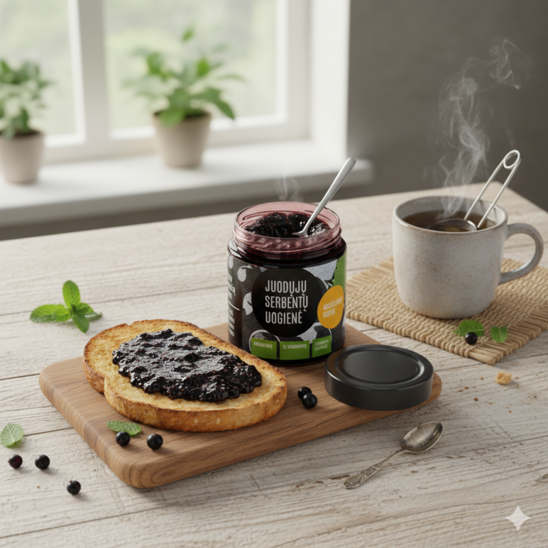  Juodųjų serbentų uogienė, 230g