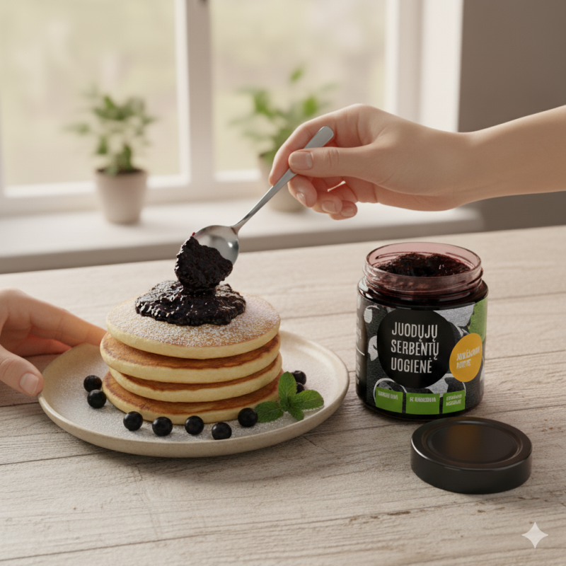  Juodųjų serbentų uogienė, 230g