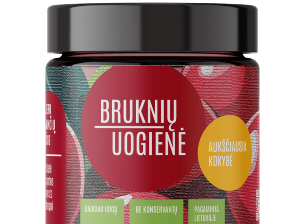 Bruknių uogienė, 230g