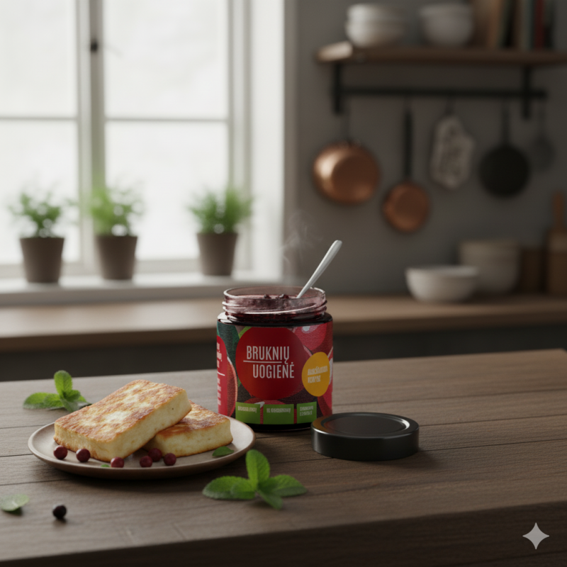 Bruknių uogienė, 230g