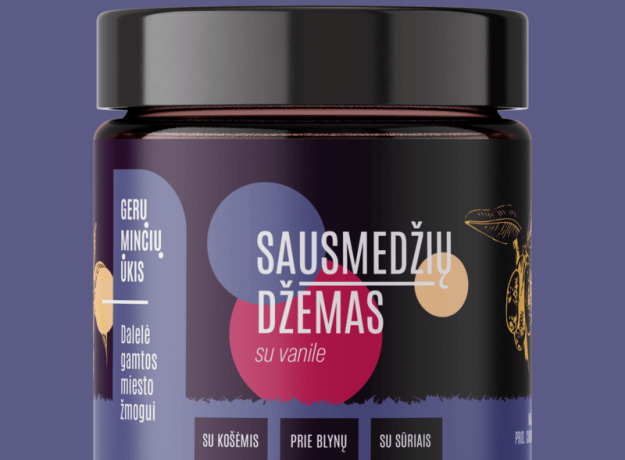 Valgomųjų sausmedžių džemas su vanile, 230g