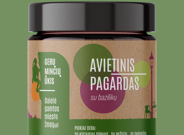 Avietinis pagardas su baziliku, 230g