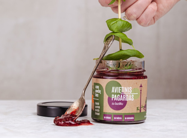 Avietinis pagardas su baziliku, 230g