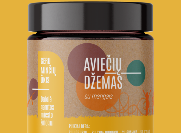 Aviečių džemas su mangais, 230g