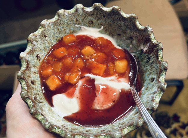 Aviečių džemas su mangais, 230g