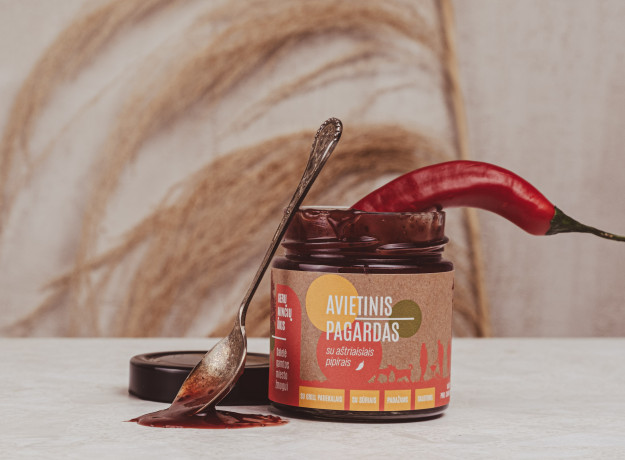 Avietinis pagardas su aštriaisiais pipirais, 230g