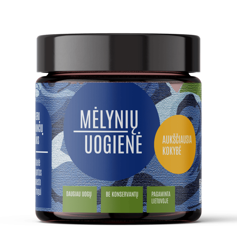 Mėlynių uogienė, 230g