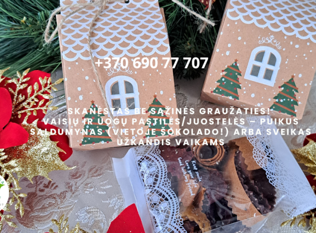 Rankų darbo džiovintos vaisių ir uogų juostelės (saldainiai/pastilės/gardumynai)