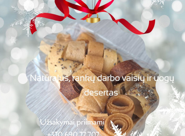 Rankų darbo džiovintos vaisių ir uogų juostelės - Valgomos dovanos Kalėdoms - Riboto leidimo rinkiniai