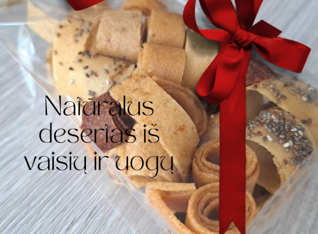 Rankų darbo džiovintos vaisių ir uogų juostelės - Valgomos dovanos Kalėdoms - Riboto leidimo rinkiniai