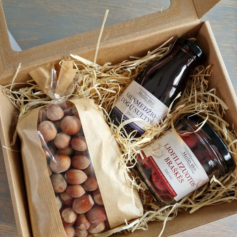 Liofilizuotos braškės, 330 ml stiklainėlyje