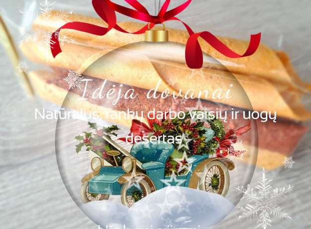 Kopija Rankų darbo džiovintos vaisių ir uogų juostelės - Valgomos dovanos Kalėdoms - Riboto leidimo rinkiniai