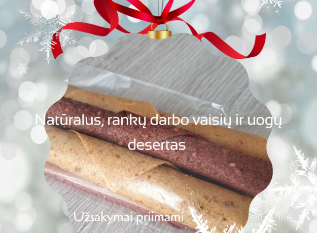 Kopija Rankų darbo džiovintos vaisių ir uogų juostelės - Valgomos dovanos Kalėdoms - Riboto leidimo rinkiniai