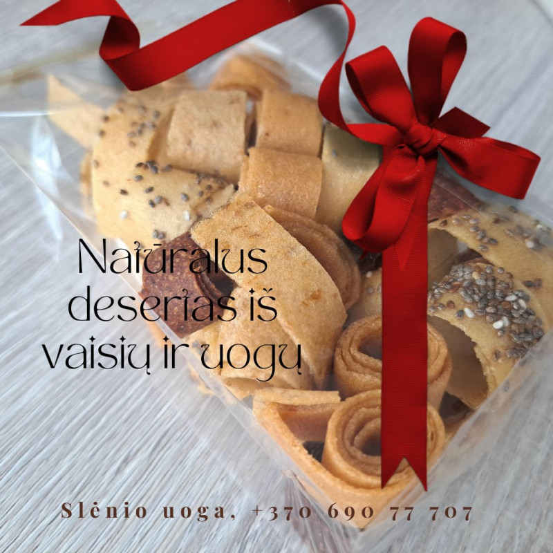 Kopija Rankų darbo džiovintos vaisių ir uogų juostelės - Valgomos dovanos Kalėdoms - Riboto leidimo rinkiniai