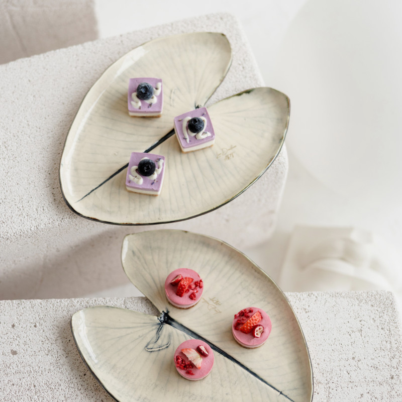 Keramikinia indas “Lelijos lapas”