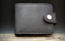 Piniginė "Crazy Horse" (juoda į bordinę)