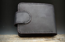 Piniginė "Crazy Horse" (juoda į bordinę)