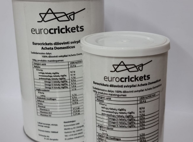 Džiovinti svirpliai – STANDARD dydžio (50g)