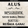 Stalo dekoracija: lentelė „Alaus stalui“