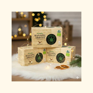 Ekologiška kanapių arbata dėžutėje – 3 PAKUOTĖS TIK UŽ 10 EUR!