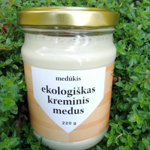 Ekologiškas kreminis medus 220 g
