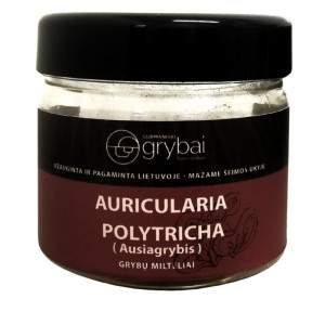 Džiovintų Ausiagrybio grybų milteliai, 100 g.