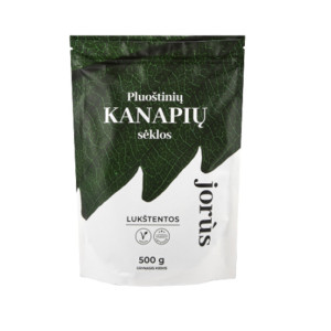 Lukštentos pluoštinių kanapių sėklos Jorus, 500 g