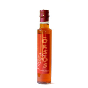 Žemuogių-obuolių sidro actas „Oksos“ 250 ml