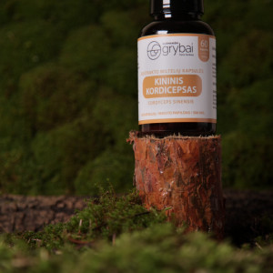 Cordyceps grybų ekstrakto miltelių kapsulės