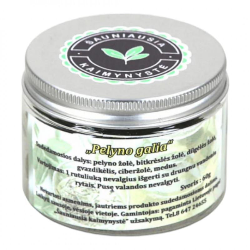 Pelynas. Pelyno galia 21 rutuliukas . 60 g