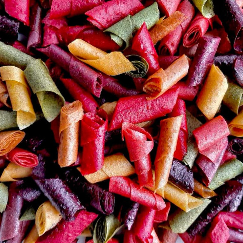Džiovinti uogų-vaisių skanėstai (dėžutėje), 240 g
