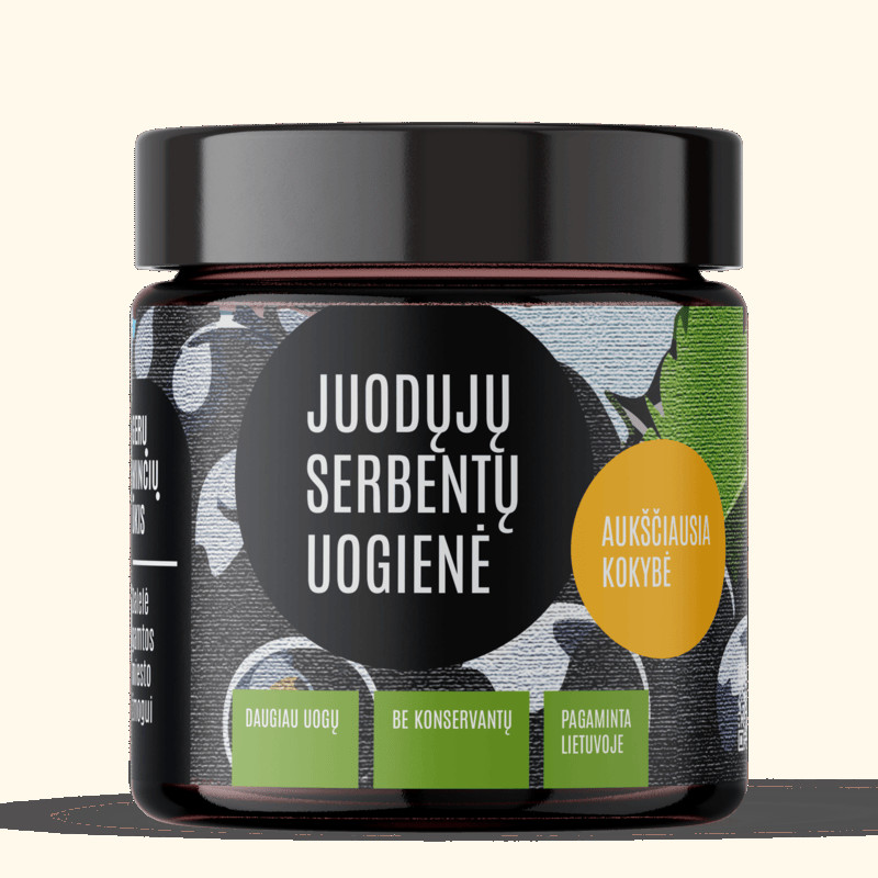 Juodųjų serbentų uogienė, 230g