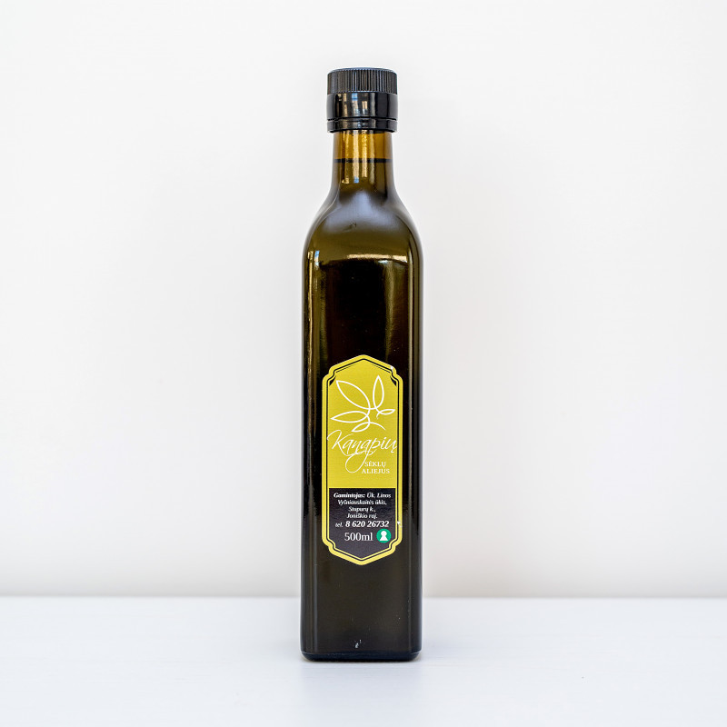 Kanapių sėklų aliejus 500 ml