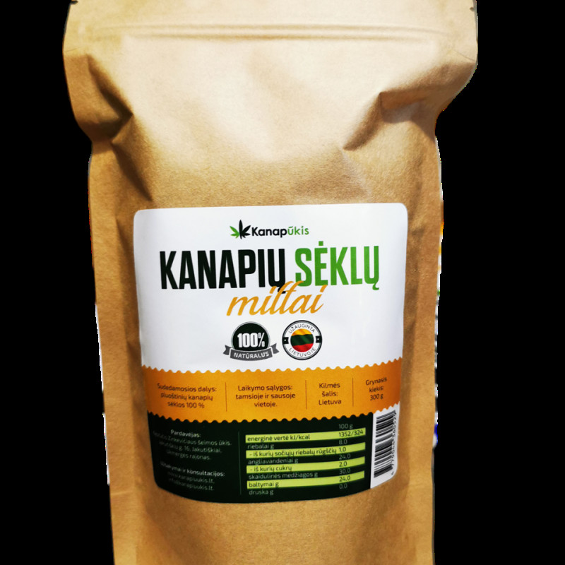 Kanapių sėklų miltai 300 g