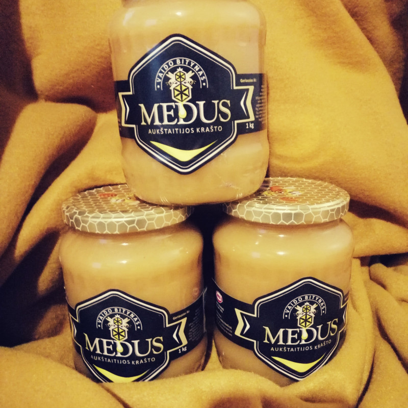 Bičių medus 1 kg