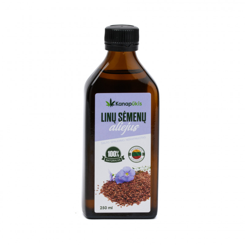 Linų sėmenų aliejus 250 ml