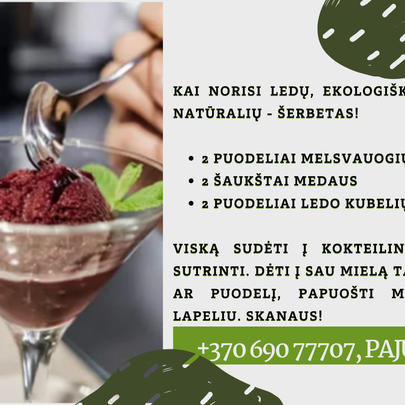 Melsvauogės (valgomojo sausmedžio uogos), 500 g