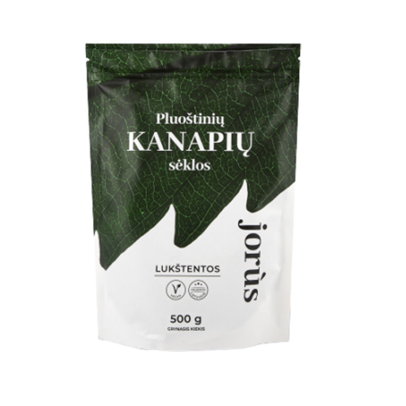 Lukštentos pluoštinių kanapių sėklos Jorus, 500 g