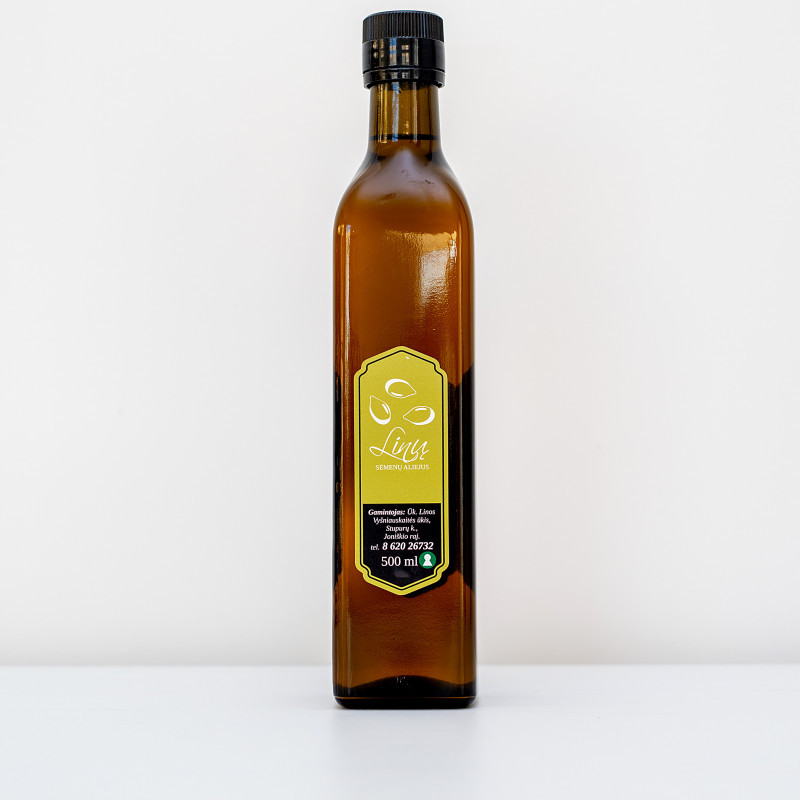 Linų sėmenų aliejus 500 ml